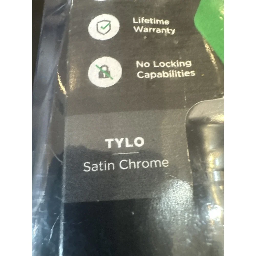 Kwikset 92001-514 Tylo Interior Hall/Closet Door Knob Satin Chrome 200t 26d Cp V